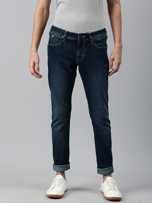 Wrangler Skinny Men Dark Blue Jeans
