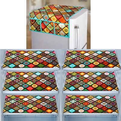 E-Retailer Refrigerator  Cover(Width: 99 cm, Value For Money Combo Pack Of 7 Piece, Multicolor)