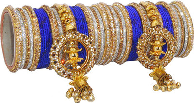 PRETTY GEMS Metal Zircon Bangle Set(Pack of 54)