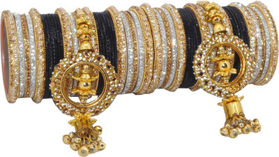 PRETTY GEMS Metal Zircon Bangle Set(Pack of 54)