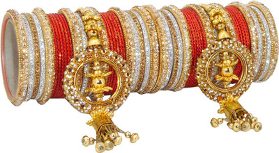 Royal Bangles Metal Zircon Bangle Set(Pack of 54)