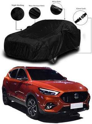 SEBONGO Car Cover For MG Universal For Car (With Mirror Pockets)(Black)