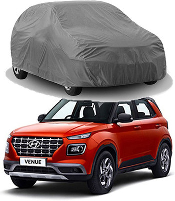 CoNNexXxionS Car Cover For Hyundai Venue (Without Mirror Pockets)(Grey)