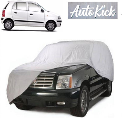 AutoKick Car Cover For Hyundai Santro Xing (Without Mirror Pockets)(Silver)