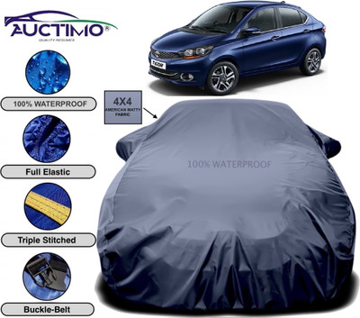 AUCTIMO Car Cover For Tata Tigor JTP (With Mirror Pockets)(Grey)