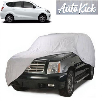AutoKick Car Cover For Nissan Go+ (Without Mirror Pockets)(Silver)