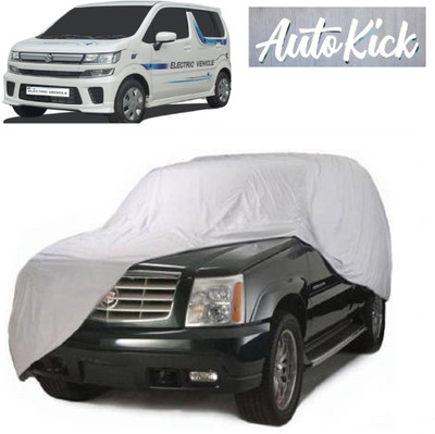 AutoKick Car Cover For Maruti Suzuki WagonR Electric Vehicle (Without Mirror Pockets)(Silver)
