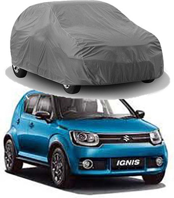 CoNNexXxionS Car Cover For Maruti Suzuki Ignis (Without Mirror Pockets)(Grey)