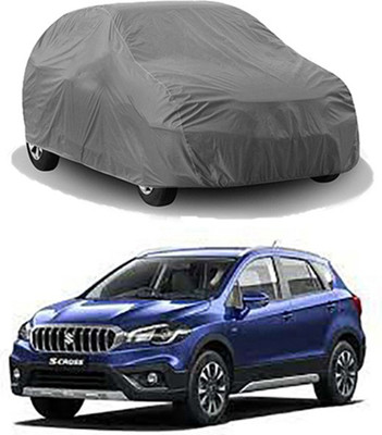 CoNNexXxionS Car Cover For Maruti Suzuki S-Cross (Without Mirror Pockets)(Grey)