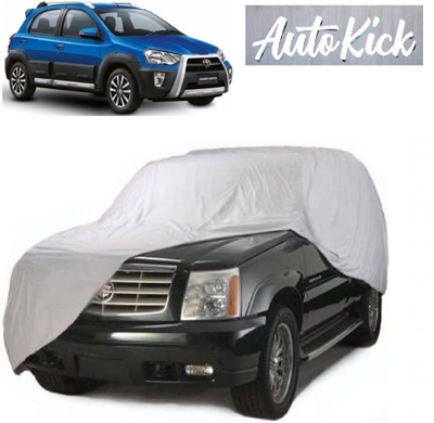 AutoKick Car Cover For Toyota Etios Liva (Without Mirror Pockets)(Silver)
