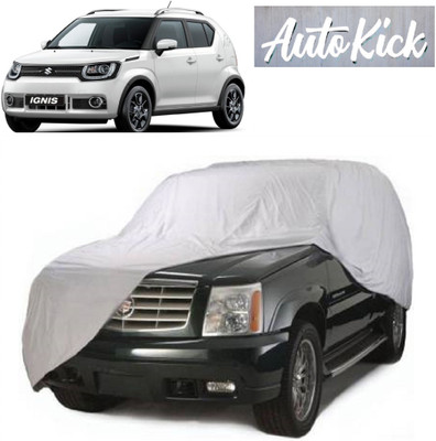 AutoKick Car Cover For Maruti Suzuki Ignis (Without Mirror Pockets)(Silver)