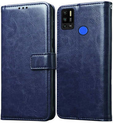 Casotec Flip Cover for Tecno Spark 6 Air(Blue, Pack of: 1)