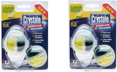 Crystale Dishwasher Freshner Lemon Fresh 2x6ml Pack Of 2 Dishwashing Detergent(24 ml)