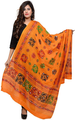 CHINU ENTERPRISES Pure Cotton Embroidered Women Dupatta