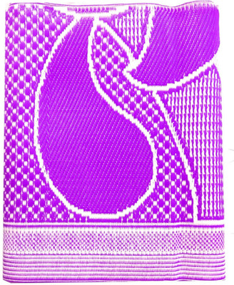 F K Industries Plastic Chatai Mat(Purple, White, Extra Large)