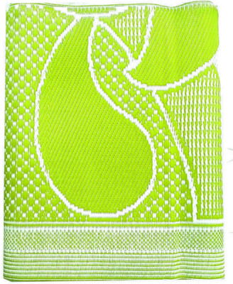 F K Industries Plastic Chatai Mat(Light Green, White, Large)