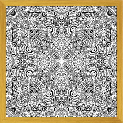 Artzfolio Digital Reprint 10.5 inch x 10.5 inch Painting(With Frame)