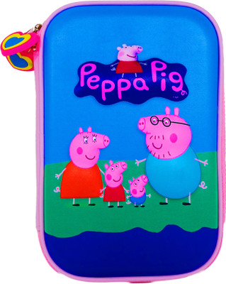 dishvy PINK PIG EVA MULTIPURPOSE PENCIL BOX PIG EVA PENCIL BOX MULTIPURPSE LARGE CAPACITY PENCIL BOX Art EVA Pencil Box(Set of 1, Blue)