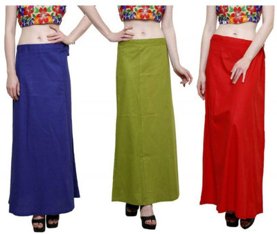 Jay Tanish Cloth store A1 Three Combo Petticoats Pure Cotton, Cotton Rayon Blend Petticoat(Free)