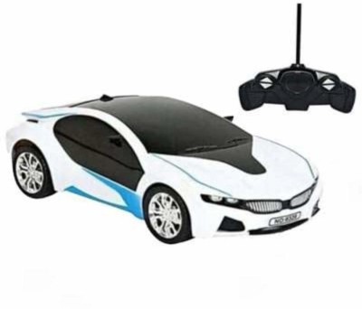 Just97 Chargeable Famous 3D Remote Control Racing Car For Kids SNM_138(Black, White)