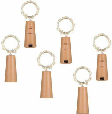 Arihant Hub 20 LEDs 1.98 m Yellow Steady Bulb Rice Lights(Pack of 6)