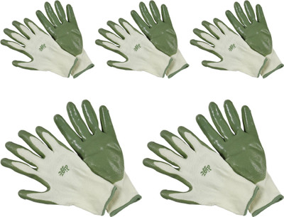 RBGIIT 5 Pair Anti Cutting Cut Restitance Safety Hand Gloves For Women Girls Kitchen Cooking Serving Men And Boy's Worket Indrustriel Garage Wooden Worker Nylon  Safety Gloves(Pack of 5)