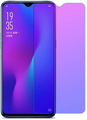 FlipSmartGuard Edge To Edge Tempered Glass for Anti Blue Ray Tempered Glass, Smart Screen Protector Blue Light Resistant Eyes Protect Film for Oppo A7 (Anti Blue) [Full Coverage, Eye Protect, Case Friendly](Pack of 1)
