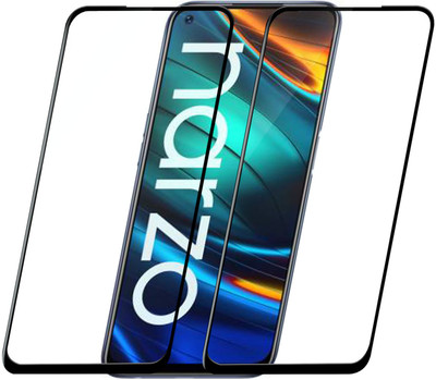 VAlight Edge To Edge Tempered Glass for REALME NARZO 20 PRO(Pack of 2)