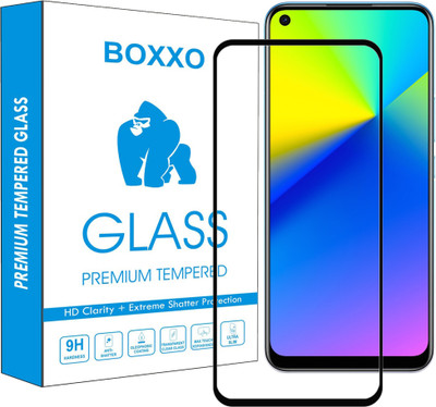 Boxxo Edge To Edge Tempered Glass for Realme 7i(Pack of 1)