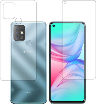 DESIBUZZ Front and Back Screen Guard for Infinix Hot 10(Pack of 2)