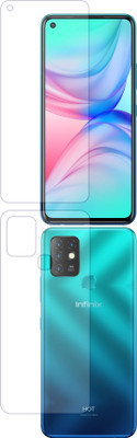 FashionCraft Front and Back Screen Guard for Infinix Hot 10(Pack of 2)