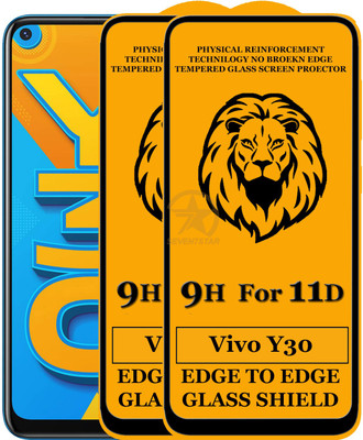 SEVEN7STAR Tempered Glass Guard for Vivo Y30(Pack of 2)