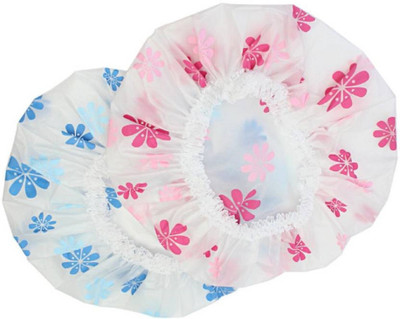 Elecsera Reusable Elastic Water Proof Shower Cap Pack of 2