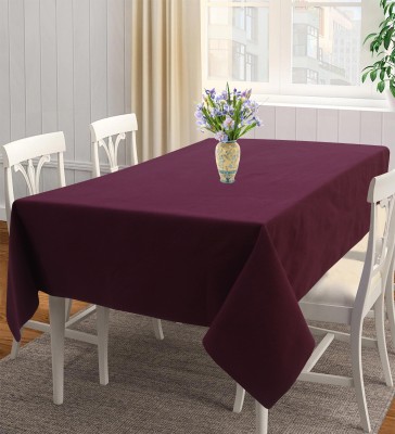 AIRWILL Solid 4 Seater Table Cover(Maroon, Cotton)