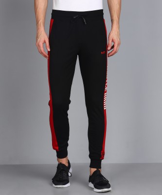 M7 By Metronaut Colorblock Men Black Track Pants