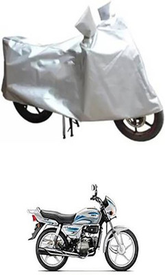 APNEK Waterproof Two Wheeler Cover for Hero(Splendor Plus, Silver)