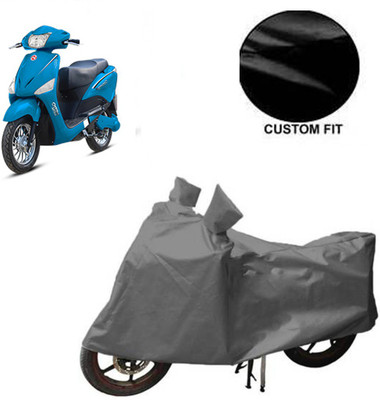 RPSENTTERPR Waterproof Two Wheeler Cover for Hero(Electric Optima, Grey)