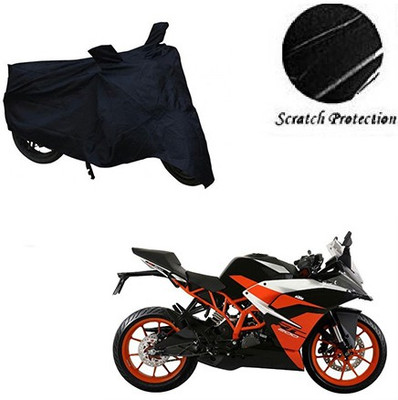 GoldCartz Waterproof Two Wheeler Cover for KTM(RC 200, Black)