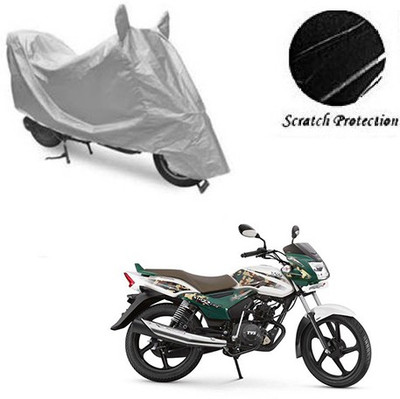 RPSENTTERPR Waterproof Two Wheeler Cover for TVS(Star, Silver)