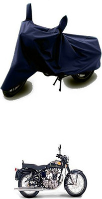 Shinestudios Two Wheeler Cover for Royal Enfield(Twin spark, Blue)