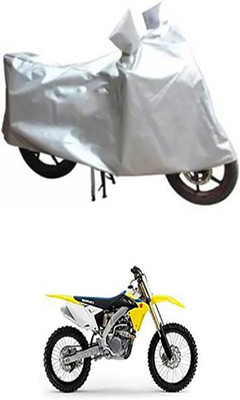 THE REAL ARV Waterproof Two Wheeler Cover for Suzuki(Silver)