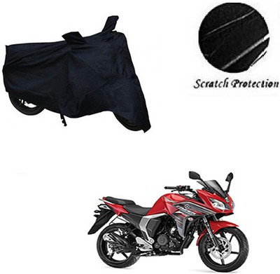 GoldCartz Waterproof Two Wheeler Cover for Yamaha(Fazer, Black)