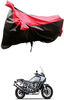 Autogard Two Wheeler Cover for Harley Davidson(Red, Black)