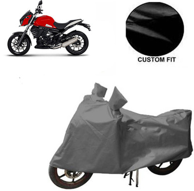 JVBRANGI Waterproof Two Wheeler Cover for Mahindra(Mojo, Grey)