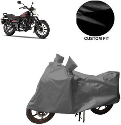 MOTOWORLD Waterproof Two Wheeler Cover for Bajaj(Avenger 220 Street, Grey)