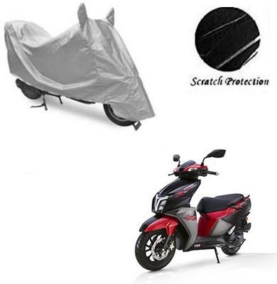 GoldCartz Waterproof Two Wheeler Cover for TVS(NTORQ, Silver)