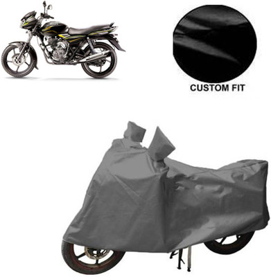 MOTOWORLD Waterproof Two Wheeler Cover for Bajaj(Discover 100 DTS-i, Grey)