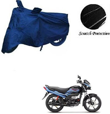 GoldCartz Waterproof Two Wheeler Cover for Hero(Passion Plus, Blue)