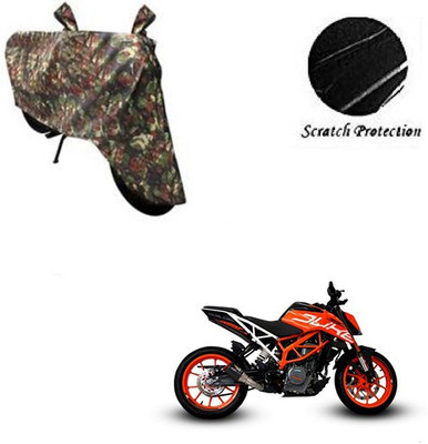GoldCartz Waterproof Two Wheeler Cover for KTM(Duke 390, Multicolor)
