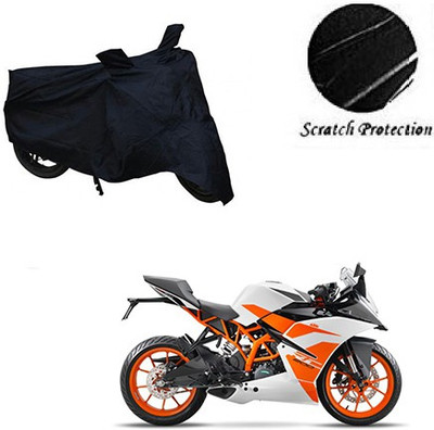 GoldCartz Waterproof Two Wheeler Cover for KTM(Duke 200, Black)